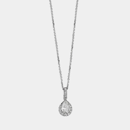 Girocollo Oro bianco Diamanti CL009 Necklace Gold diamond