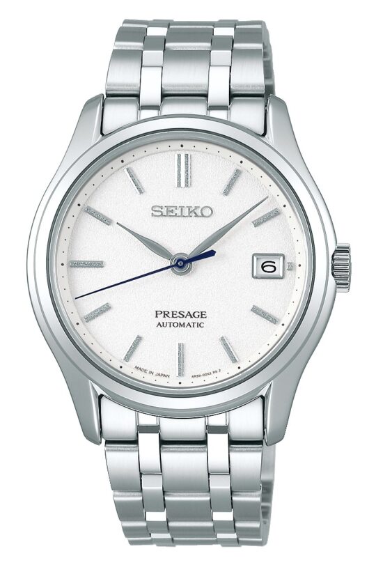 Seiko Presage bianco 38 mm acciaio SRPD97J1