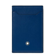 Custodia montblanc pelle blu 129684