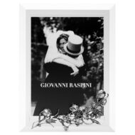 Portafoto Cornice Giovanni Raspini vetro argento Orchidee 02348