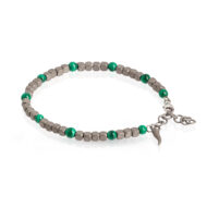 Mano bracciale uomo titanio malachite MINBRT10MALCUP