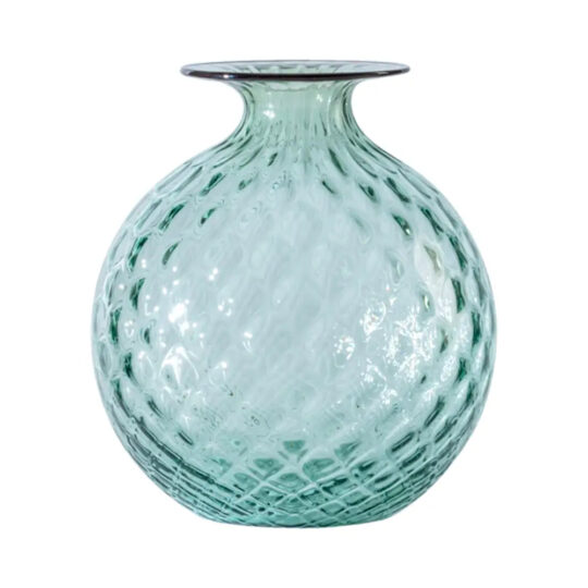 Venini Vase MONOFIORI BALLOTON Green Rhio – cod: 100.29