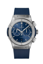 hublot-classic-fusion-chronograph-titanium-blue-42-mm-ref-541-nx-7170-rx - orologio uomo