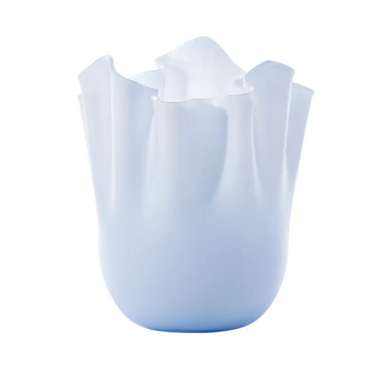 Venini Vase FAZZOLETTO OPALINO Iceberg - 700.02