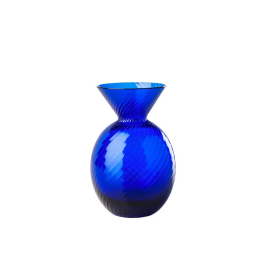 Venini Vase Rigadin Gems- Sapphire - cod. 100.34