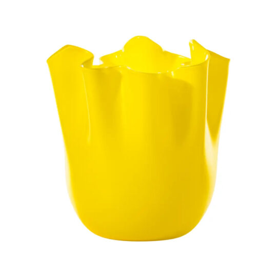 Venini Vase FAZZOLETTO OPALINO Ginkgo Biloba - 700.02