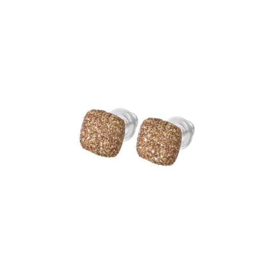 Pesavento Small Square Earrings - Polvere di Sogni Yellow Sahara